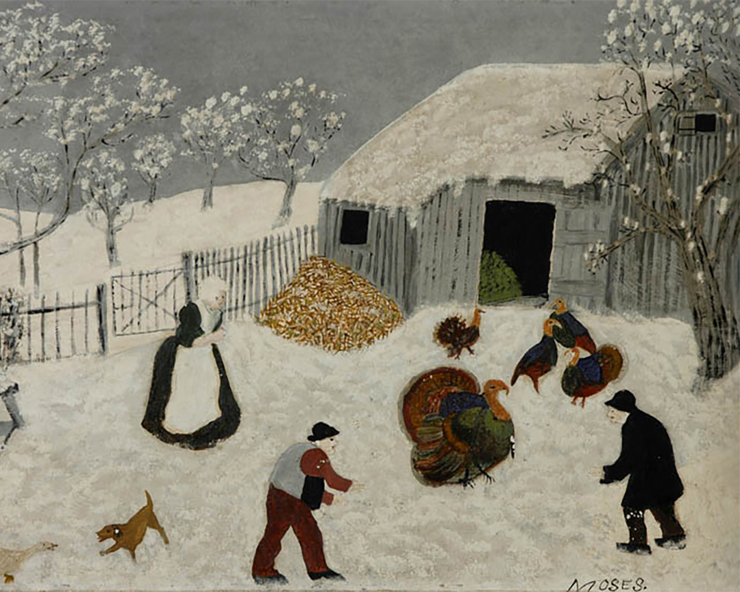 Doyle wishes you and your loved ones a happy and healthy holiday weekend.

#doylenewyork #thanksgiving #holiday #grandmamoses #americanart #americanartist #painting #history #turkey #ThataFineTurkey