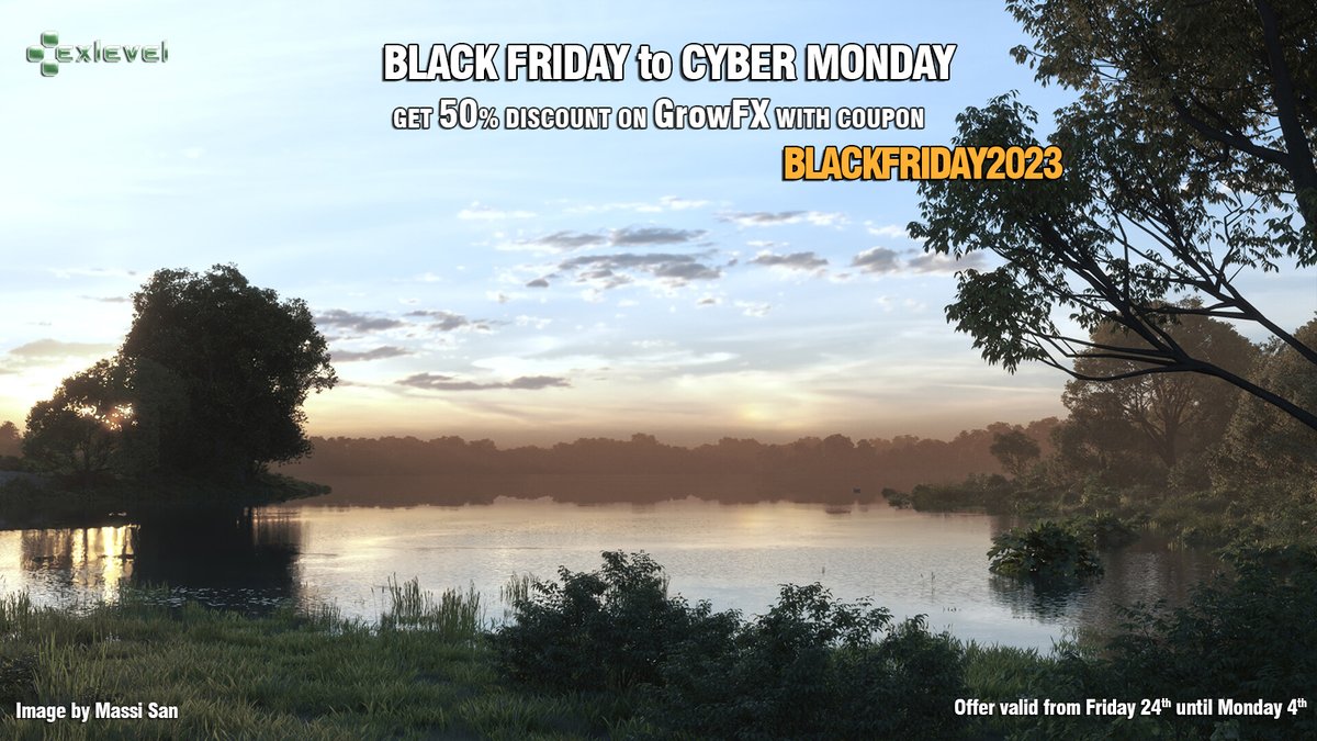 exlevel's tweet photo. Black Friday to Cyber Monday SALE!
Get 50% Discount on GrowFX!
Offer valid until Monday 4th Dec (24:00 PST). https://t.co/SxDdpUBVSq