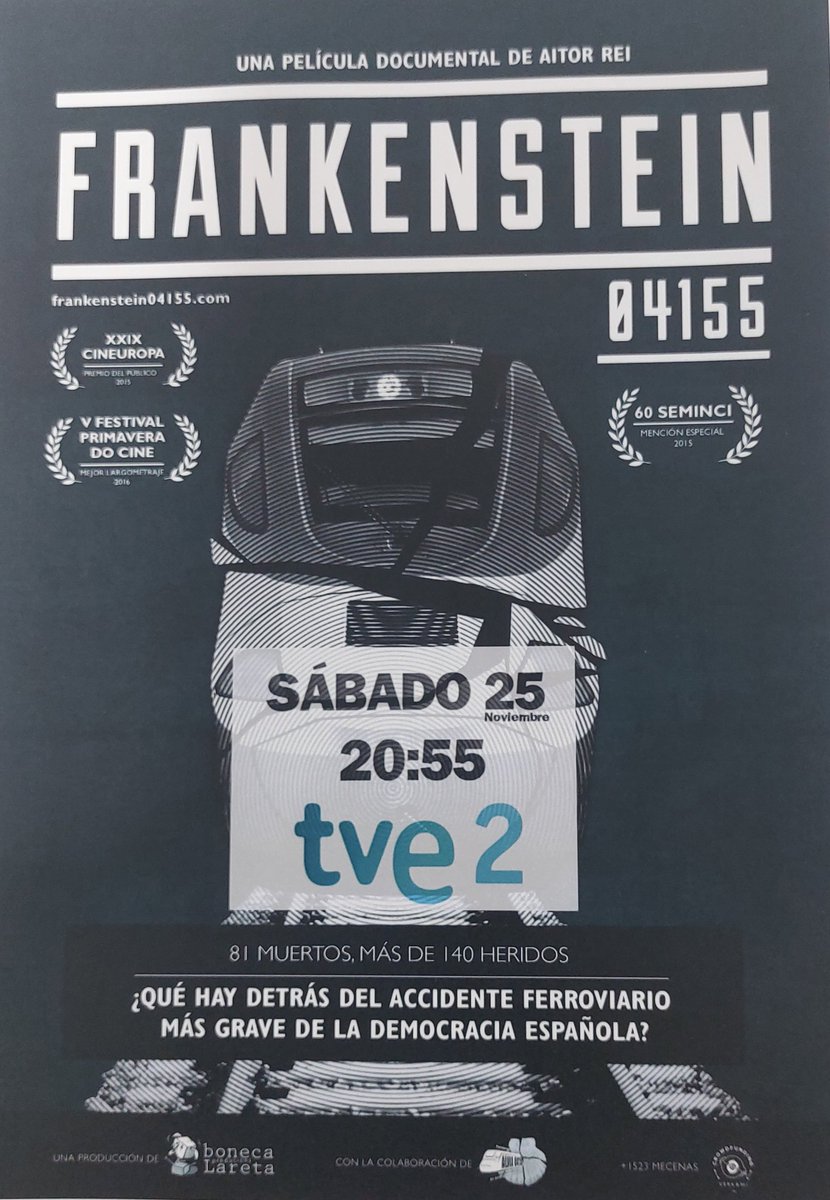 Película documental este sábado 25 de Noviembre.