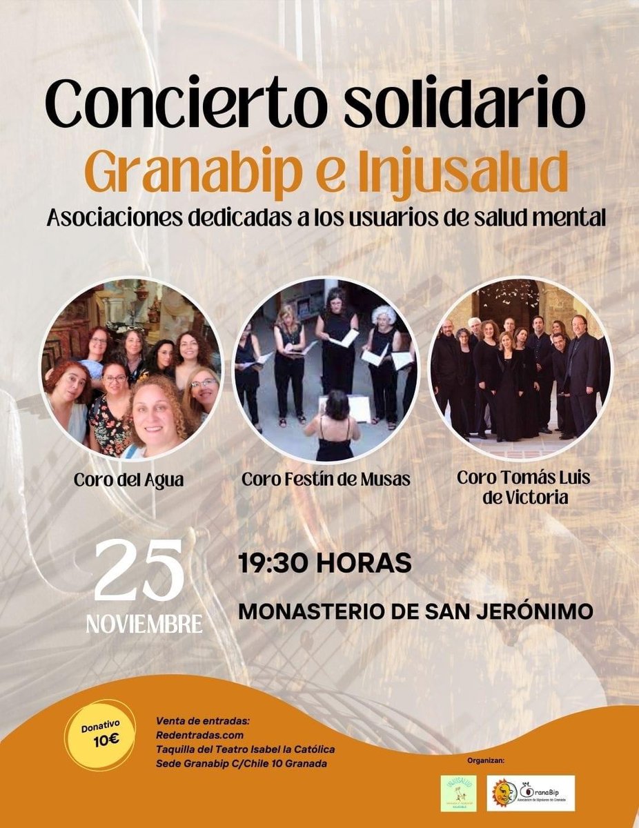 coroTLVictoria's tweet photo. Este sábado 25 de noviembre daremos un concierto por una buena causa a 19.00 horas en el Real Monasterio de San Jerónimo.
Todavía podéis comprar las entradas en este enlace 👇🏼
🔴https://t.co/88wgCevg21...

Venís?🙌🙌🙌❤️ https://t.co/DBnP21ZcbT