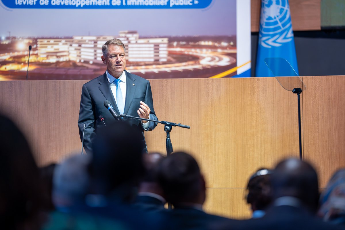 KlausIohannis's tweet photo. Honoured to participate today with President @Macky_Sall at the inauguration of the #UN 🇺🇳 House in #Dakar, a project with a particular significance for Senegal. This initiative reconfirms Senegal’s long &amp; substantial tradition of active involvement in multilateral diplomacy. https://t.co/sn8r7C9Iz6