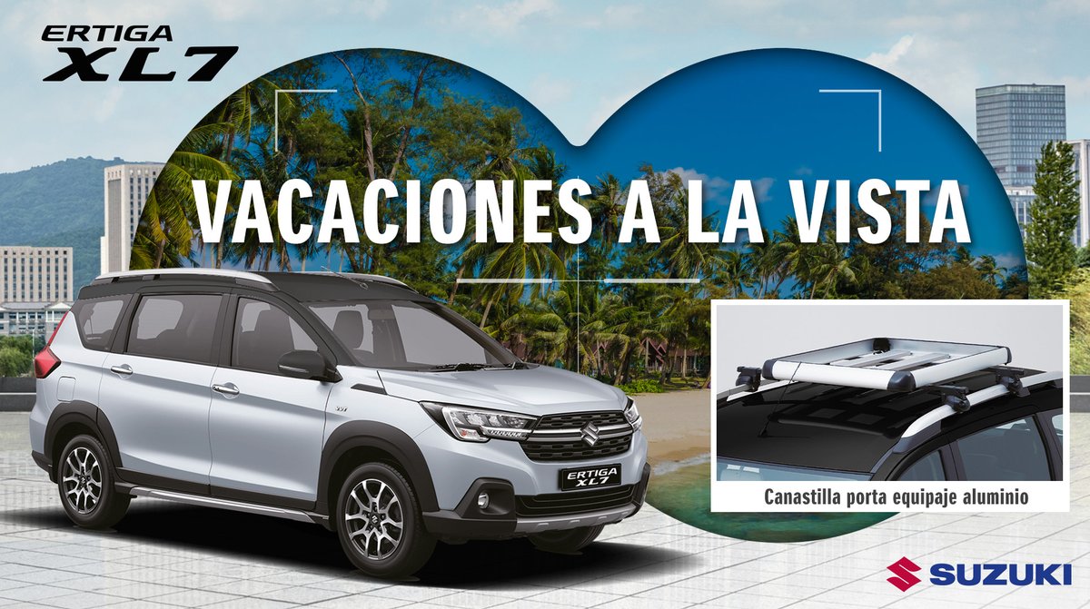 Suzuki_Mex's tweet photo. #SUZUKILover pronto vienen las vacaciones y hay que estar preparados para la aventura, con este accesorio para tu #ERTIGAXL7. 🛤
Encuentra el catálogo completo de #accesorios aquí 👉: https://t.co/wHkuCvNzaI https://t.co/5eDJL5HivZ