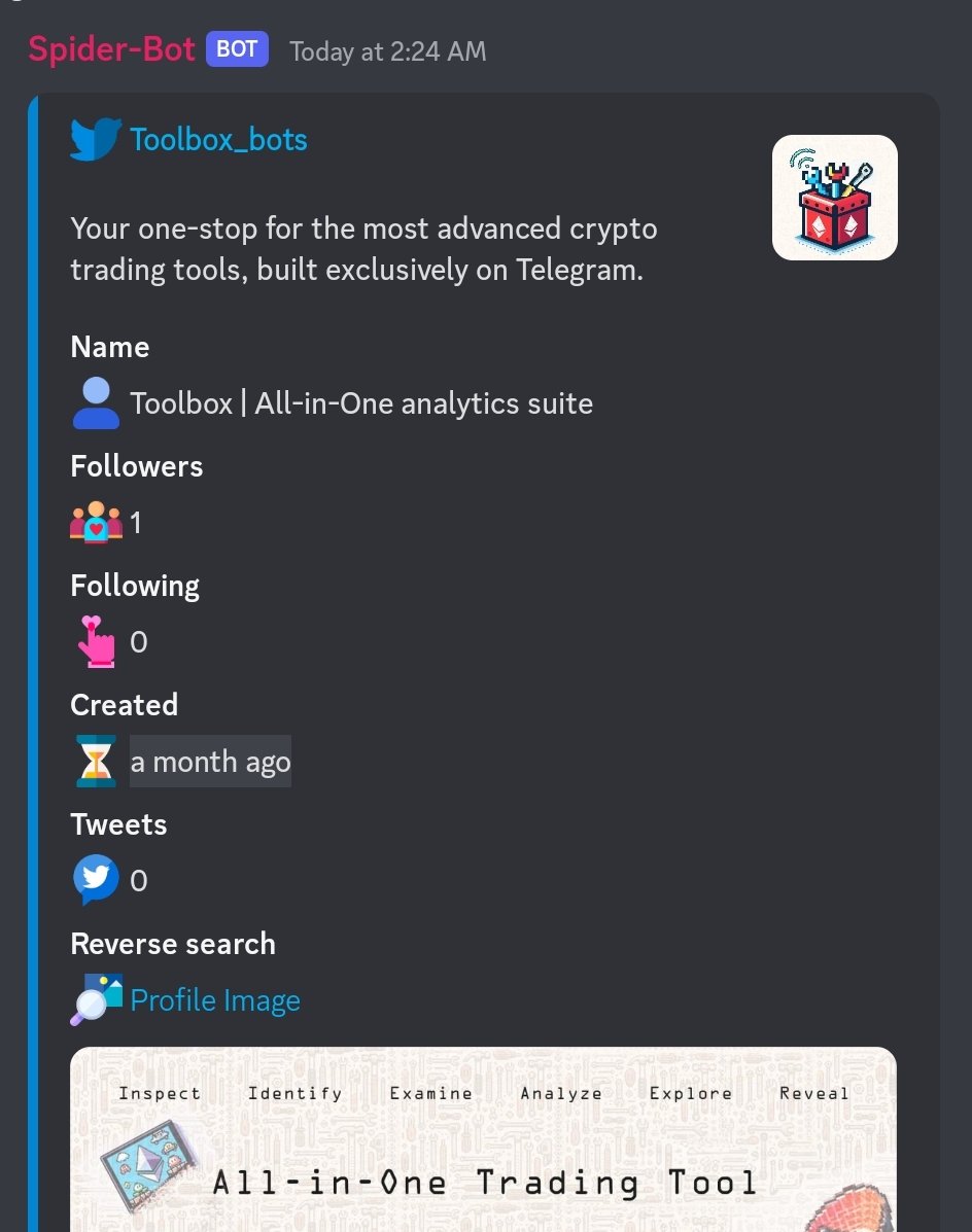 xSpiderSensei's tweet photo. ⚡ Alpha Tingle

@Toolbox_bots

Spotted at 1 follower 👀

First follower @smol_intern https://t.co/E2NW0vtiHz