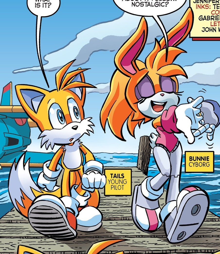 SuperFreddy837's tweet photo. Tails treating Bunnie like an older sister is really cute 😊 https://t.co/ABtmUdOQ3a