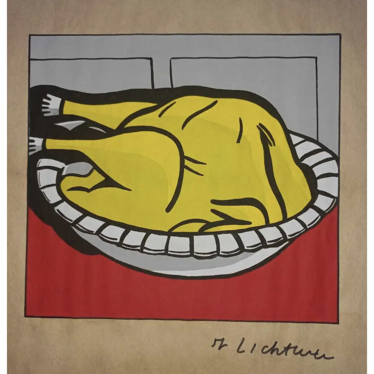 Masterpak2019's tweet photo. Happy Thanksgiving. We’re thankful to all our friends, followers &amp; the artists sharing their work with us. 🖼️
Roy Lichtenstein - Turkey, 1961
#happythanksgiving #thanksgiving2023 #thanksgivinglove #masterpak #titanstrongbox #tsblove #shipart #reusableboxes https://t.co/ekx8kcQoFj