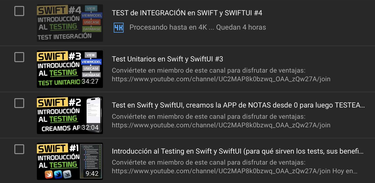 SwiftBeta_'s tweet photo. Los próximos videos sobre Testing se ponen interesantes

El próximo Lunes sale el #2 (este fin de semana a ver si puedo grabar los que me faltan)

Lo bueno de todo es que creamos una app desde 0 y vamos a poco a poco explorando los diferentes tests de nuestra app 🚀

#iosdev https://t.co/msc5Wfp95t