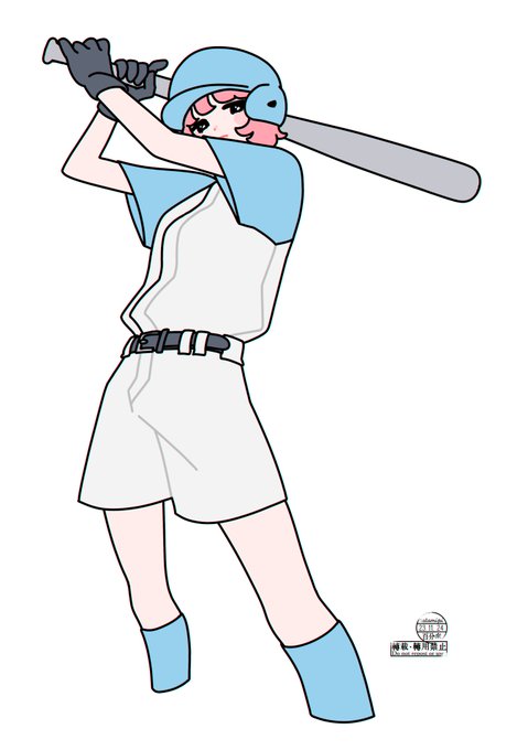 「holding baseball bat」 illustration images(Latest｜RT&Fav:50)