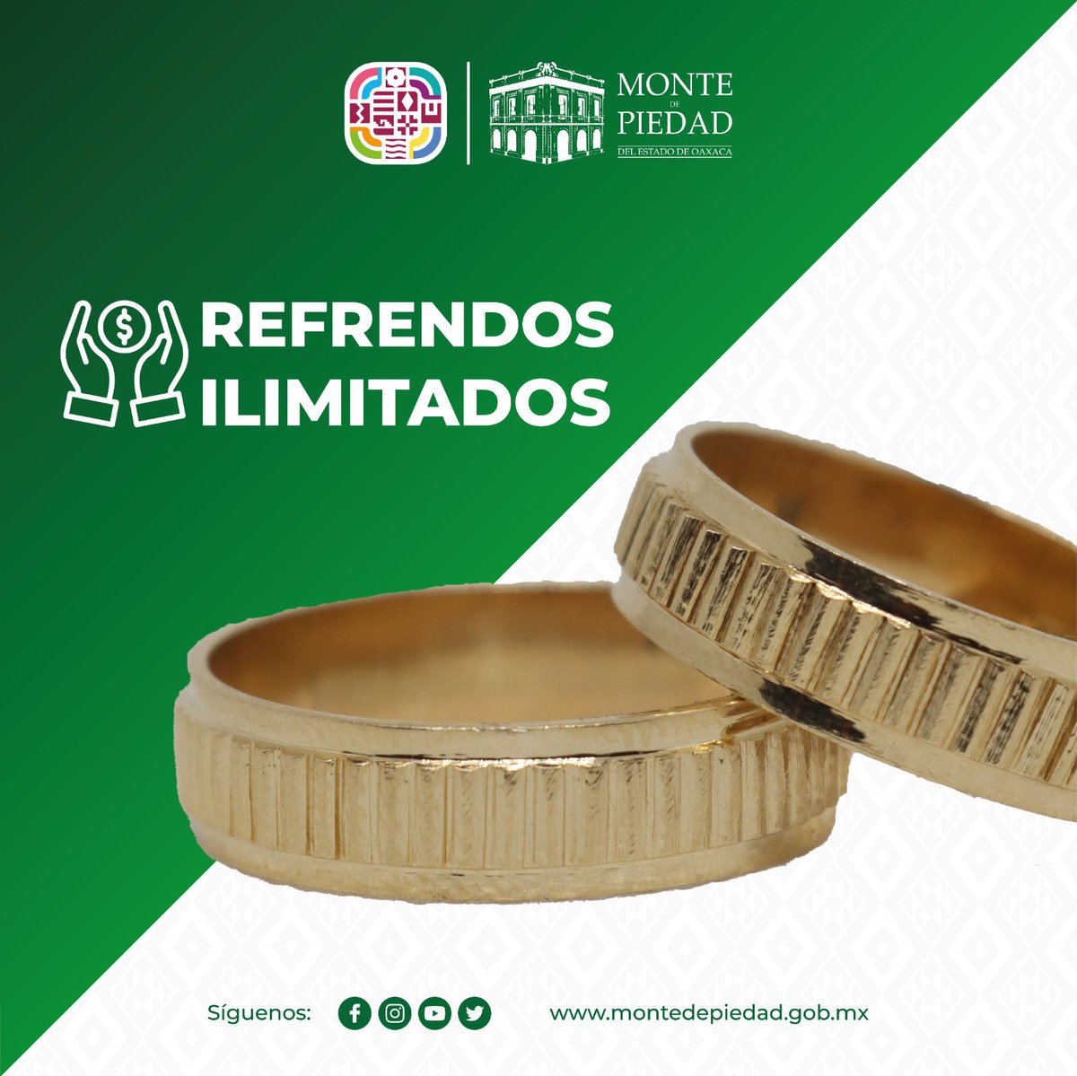 DenisseCru2's tweet photo. El @MPiedad_GobOax, te ofrece la tasa de interés más baja del mercado, es decir, te prestan más por prendas.

Te reciben alhajas de oro y plata, artículos varios y vehículos.

Ubica tu sucursal más cercana en la entidad y empeña con el Monte de Piedad de #Oaxaca. https://t.co/4pnZOQdP0W