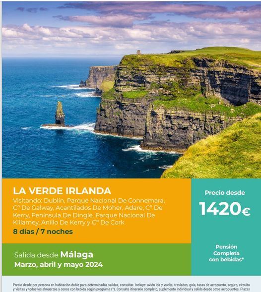 LAUXAVIAJES's tweet photo. Circuitos culturales por Europa para mayores primavera 2024! Salidas desde Málaga!! https://t.co/3TjRMr2LlT