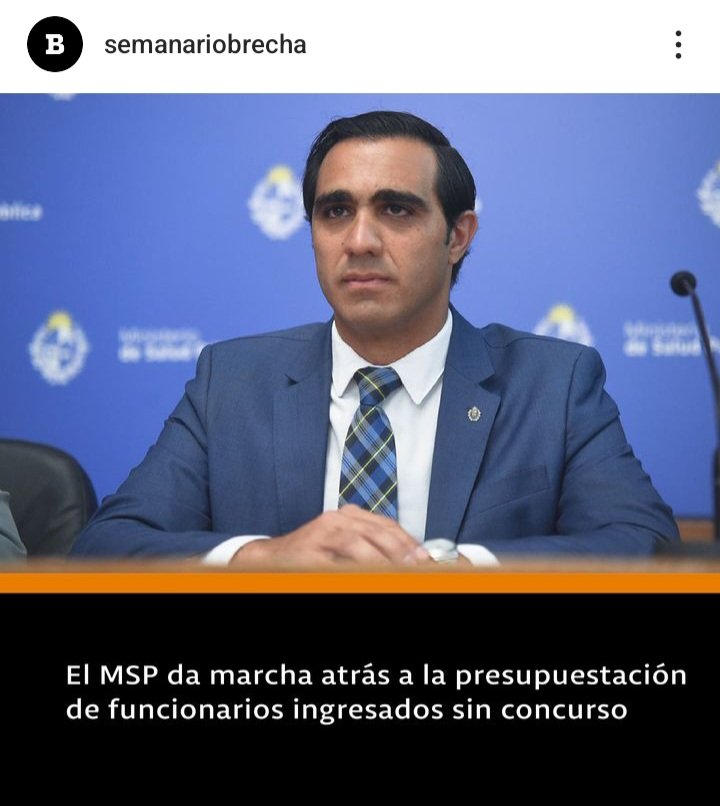 Este ejemplo debería seguir el <a href="/MAmbienteuy/">Ministerio de Ambiente</a> <a href="/rbouvier10/">Robert Bouvier</a>, no es cierto <a href="/adrianbatllista/">Adrián Peña Robaina</a>? Felicitaciones al <a href="/MSPUruguay/">Ministerio de Salud Pública – Uruguay</a> por hacer primar la coherencia y el manejo transparente de los fondos publicos. Exhortamos a <a href="/LuisLacallePou/">Luis Lacalle Pou</a> a vetar el ingreso de funcionarios a dedo en el MA