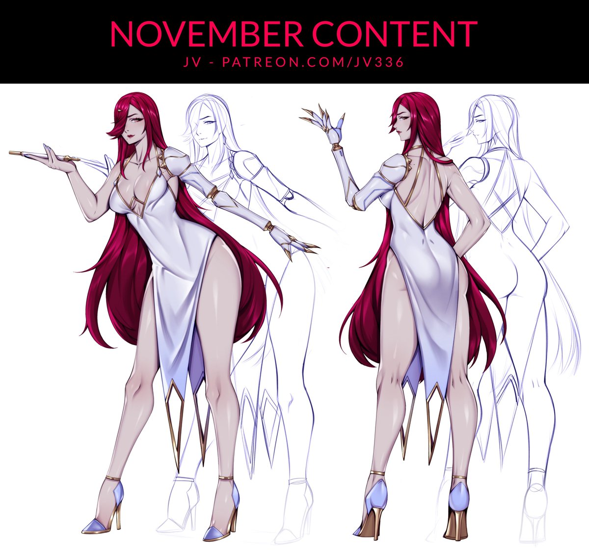 JVOfficialArt's tweet image. November Batch for Patreon! Step-by-step progress for the Enigma design sheet and a spicy Focalors artwork! Go check out my Patreon page right now for the upcoming goodies, I’ll send them through on 1 December. Link of my Patreon is in my bio ✨