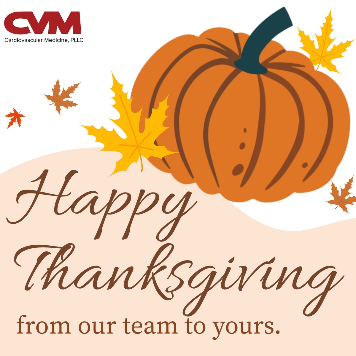 Wishing you all a Happy Thanksgiving from all of us at CVM! 🧡🦃