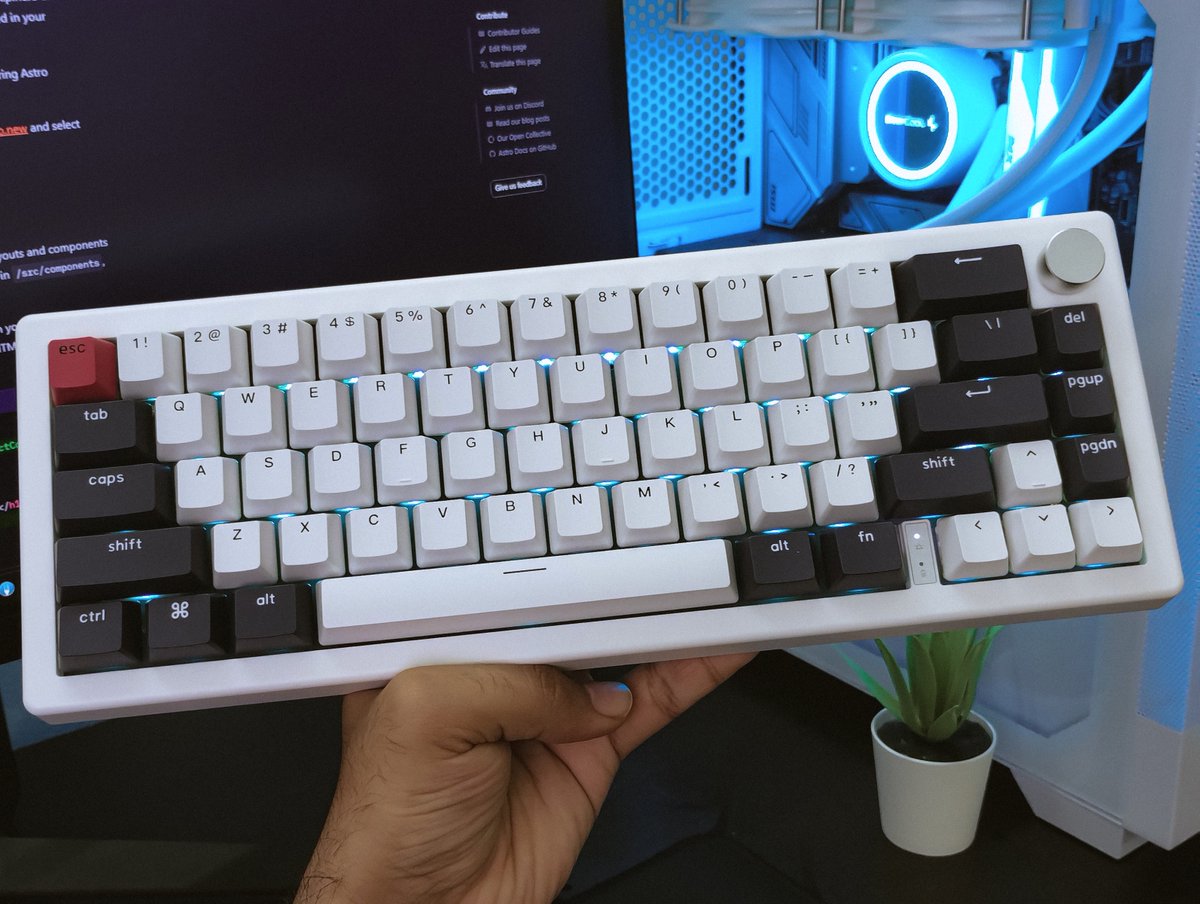 Finally the setup is complete with some creamy thocks. Building a keyboard >>> buying a pre-built one. There's a certain joy &amp; satisfaction in buidling your own stuff.