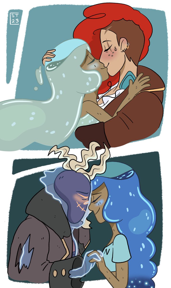 Realizing i haven't doodled the undead lesbians together in a while
#Hilda #Hildafanart #HildaTheSeries #HildaNetflix