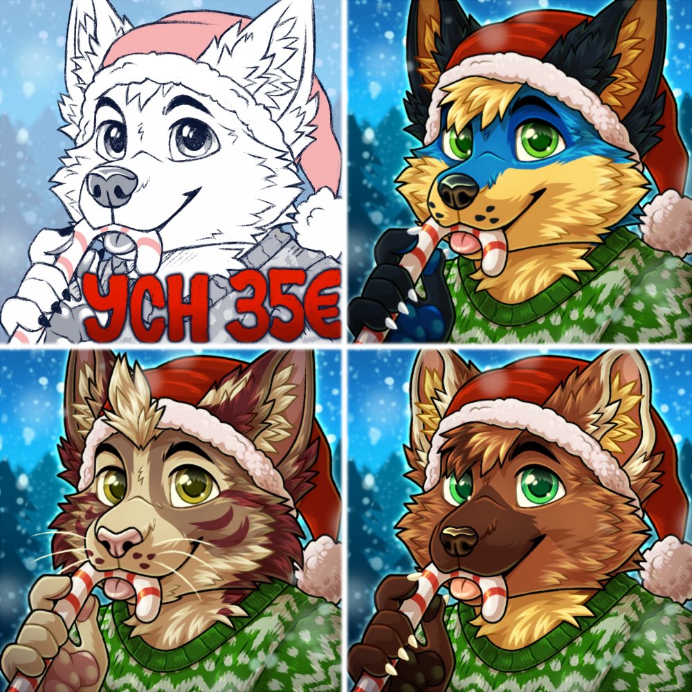 🎄Christmas icon multislot YCH🎄

-Price 35€
-Turnaround max 2 weeks after payment
-Character must fit the general shape(if unsure feel free to ask in comments or DMs)
-Sweater color optional

DM with your paypal email and reference sheet to claim a slot

RTs appreciated💕