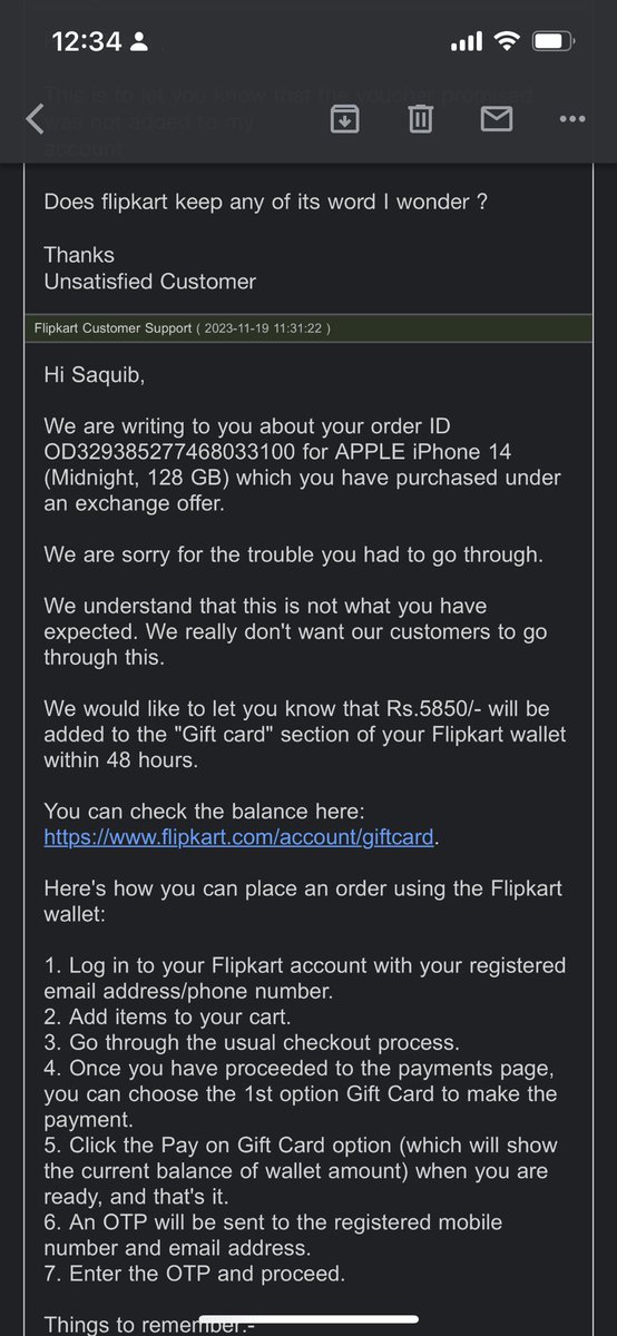 saquibs90's tweet photo. @Flipkart @flipkartsupport 
The most horrible experience I had from last 1 month! 
13th Oct bought an iphone 
Opted for exchange with my old phone within 7 days . 1 month still no resolution . IN23111809081808221553 number . 
@_Kalyan_K can you please help https://t.co/1bKe8uHOPq