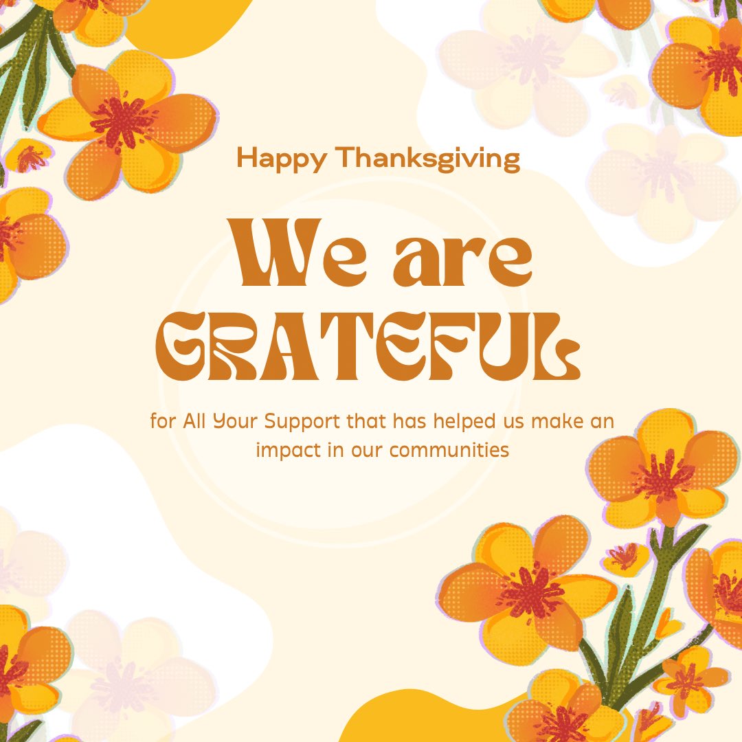 🍁 This Thanksgiving, we're overflowing with gratitude for our amazing volunteers, generous donors, steadfast supporters, and the incredible community that surrounds us. Your unwavering support has made a meaningful impact, and we're deeply thankful for each one of you.