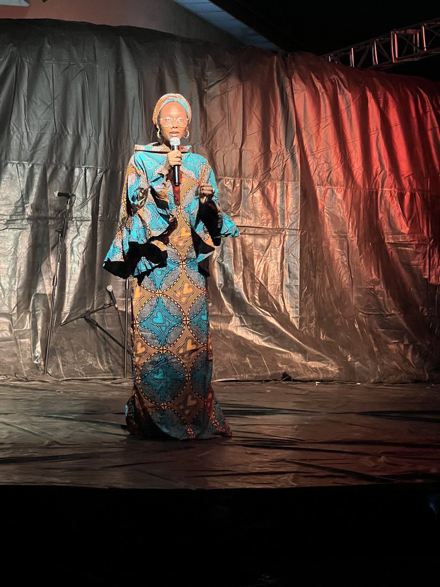 Hauwa Saleh's poetic performances mesmerize with eloquence and grace.
#Mudfestival23 
<a href="/_ibreathemagic/">Hauwa</a> 
<a href="/af_kaduna/">AllianceFrançaise Kaduna</a> 
<a href="/ccalagos/">CCA,Lagos</a>
<a href="/kdmultimedia/">Kensdigitalmultimedi</a> 
<a href="/thecritics001/">The Critics</a>
<a href="/AF_Lagos/">Alliance Française de Lagos</a>