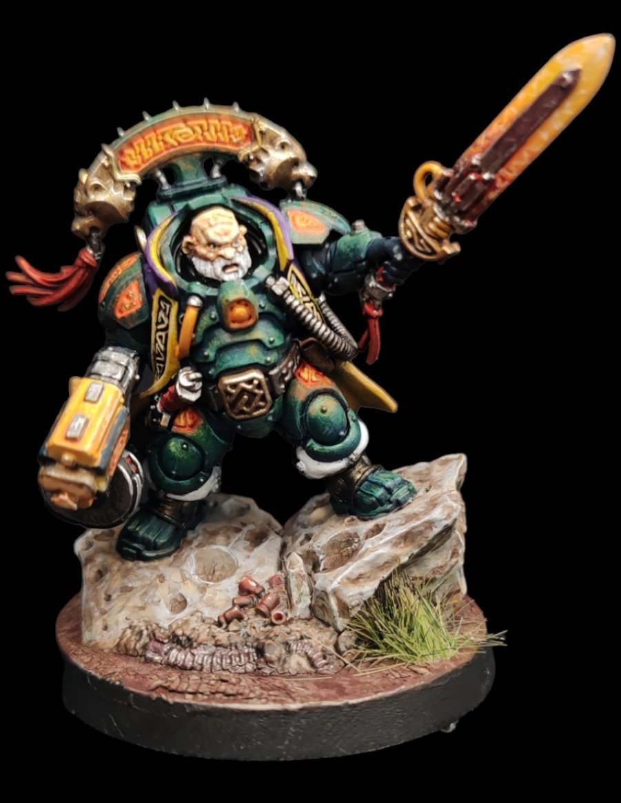 Farbencio's tweet photo. 🇬🇧Good afternoon! I have painted and I can say...that I have finished Uthâr!!! I've really enjoyed spending time with her, trying things out and doing what I had in mind. And she finally has an arm!! Hahaha I hope you like it as much as I do! #warhammer40k #votann #dwarf #uthar https://t.co/TWGv0d9knh