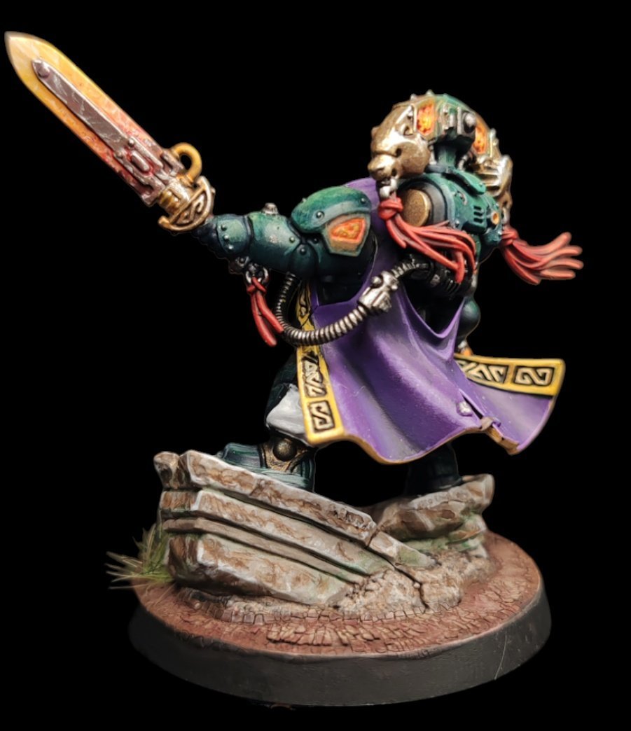 Farbencio's tweet photo. 🇬🇧Good afternoon! I have painted and I can say...that I have finished Uthâr!!! I've really enjoyed spending time with her, trying things out and doing what I had in mind. And she finally has an arm!! Hahaha I hope you like it as much as I do! #warhammer40k #votann #dwarf #uthar https://t.co/TWGv0d9knh