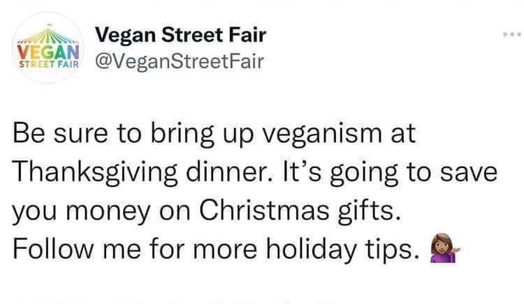 veganpowerful's tweet photo. #veganhacks #veganholiday #govegan https://t.co/dHIwusEBFt