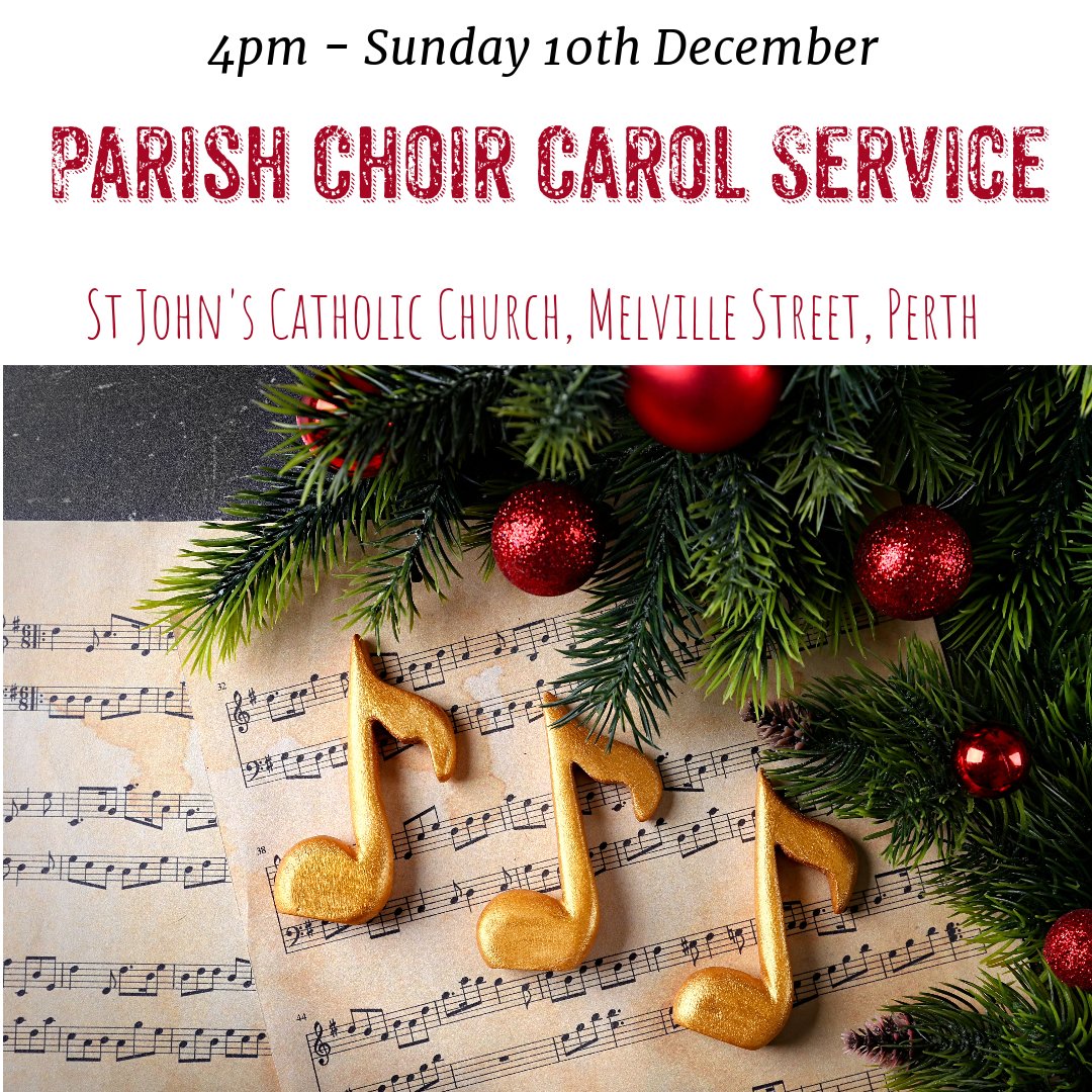 2nd Sunday of Advent - Parish Choir Carol Service, St John's RC Church, Melville Street, #perth - <a href="/DunkeldDiocese/">Diocese of Dunkeld</a> <a href="/DunkeldNews/">Dunkeld News</a> @pactperth all welcome