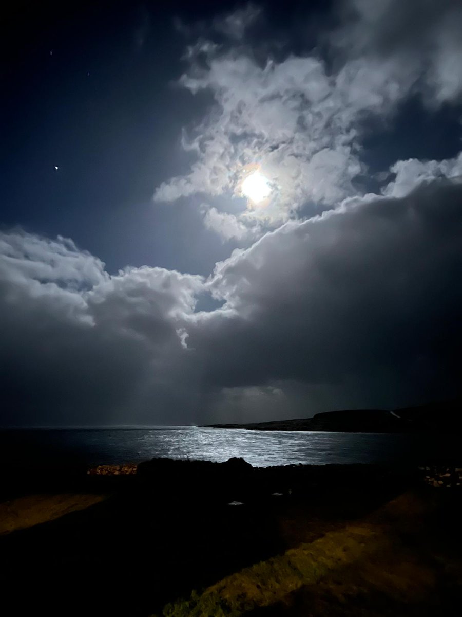 It's a braw bricht moonlicht nicht the nicht as they say.. Maybe braw & bricht but a truly stunning evening @bordanoostlodge tonight. Photo by 7th time visitor Marie Louise Warren. Still WOW! moments to experience after all those visits 🌈🌧️🐧🐬🌟🌛🌚🌘