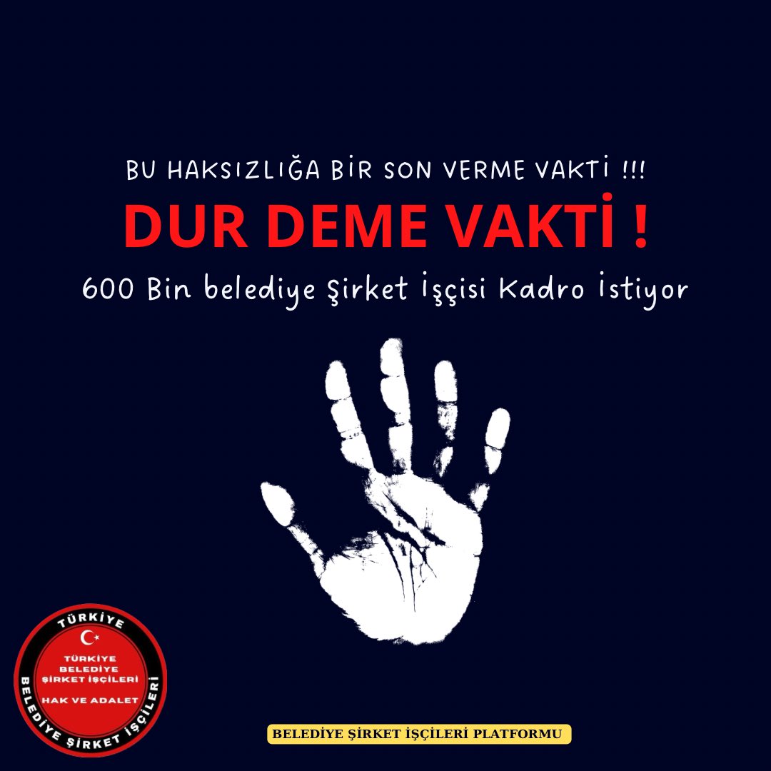 <a href="/asumanozer06/">N.Asuman Özer</a> <a href="/Beldiyeli27/">🇹🇷 Enver Akdağ 🇹🇷</a> <a href="/Belediye52/">Muhammed haklı bir kul</a> <a href="/HakveAdale/">BELEDİYE ŞİRKET İŞÇİLERİ PLATFORMU</a> <a href="/RecepBozan0202/">EymeN & EreN</a> <a href="/bldyekadro/">Türkiye belediye şirket işçileri topluluğu</a> @bekircan58_ <a href="/emelevin162207/">Evince</a> <a href="/serifekara0707/">Şerife Kara 𐱁𐰼𐰯𐰀:𐰴𐰺𐰀</a> <a href="/RTErdogan/">Recep Tayyip Erdoğan</a> <a href="/isikhanvedat/">Prof. Dr. Vedat Işıkhan</a> 600000 belediye şirket işçilerinin 3 MİLYON Ailelerinin mağduriyetinin bitirilmesi için yetkililere sesimizi duyura bilmek için bu onurlu hak mücadelemizde çıkarsız ve menfaatsiz sesimize ses ve nefes olan <a href="/asumanozer06/">N.Asuman Özer</a>
Hanım iyi'ki doğdunuz
İy'ki varsınız
#BelediyeİşçisiKadroya