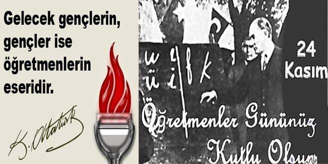 Başta Başöğretmen Gazi Mustafa Kemal Atatürk olmak üzere bütün öğretmenlerimizin ve öğretmen adaylarının #24KasımÖğretmenlerGünü kutlu olsun