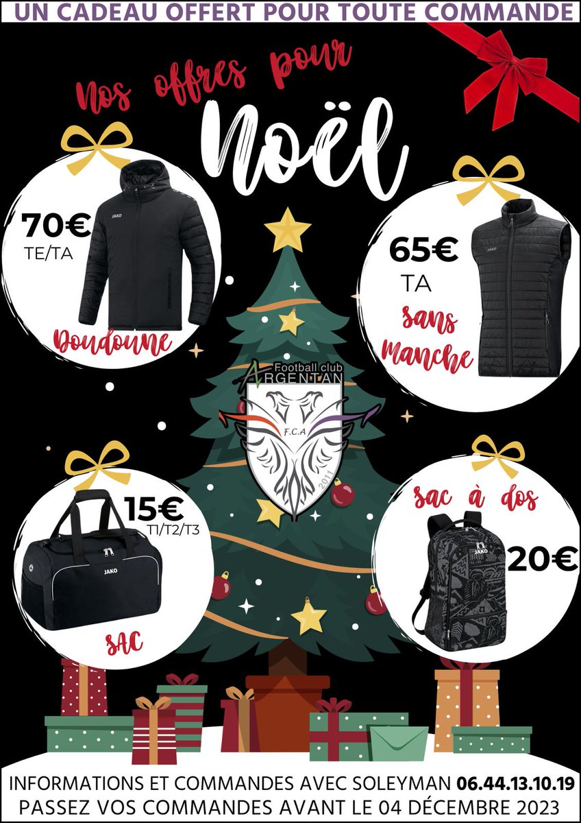☃️ Les fêtes de fin d'année approchent ☃️

Nous avons le plaisir de vous proposer ces produits sélectionnés par notre équipe.
Passez vos commandes auprès de Soleyman au 06.44.13.10.19 
Une surprise vous attend pour chaque commande.
Date limite le 4 décembre.