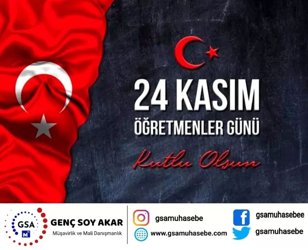 VOLKANAKAR's tweet photo. 🇹🇷 #24kasımöğretmenlergünü #24kasım #öğretmenlergünü #gsamuhasebe  
 #eArşiv #eFatura #eSMM #eArşivfatura #İstanbul #Kocaeli #GİB #SGK #Türmob #İsmmmo #İsmmmd #Şirket #Limitedşirket #Anonimşirket #Muhasebe #Muhasebeci #Smmm #Malidanışman #Malimüşavir
https://t.co/V8lvStFb50 https://t.co/LenjHAStDi