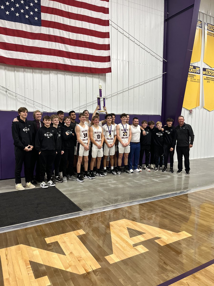 Last night Blue eye took home 1st in the Verona tip-off classic

Blue Eye 55
Purdy 41