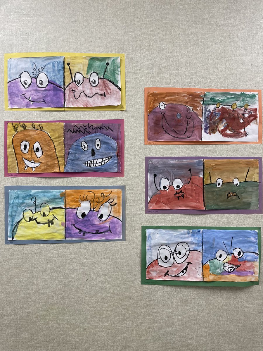 Vanderbrugghen's tweet photo. Colour Monsters! Learning about our emotions and creating art! https://t.co/oHmO5nlrw3