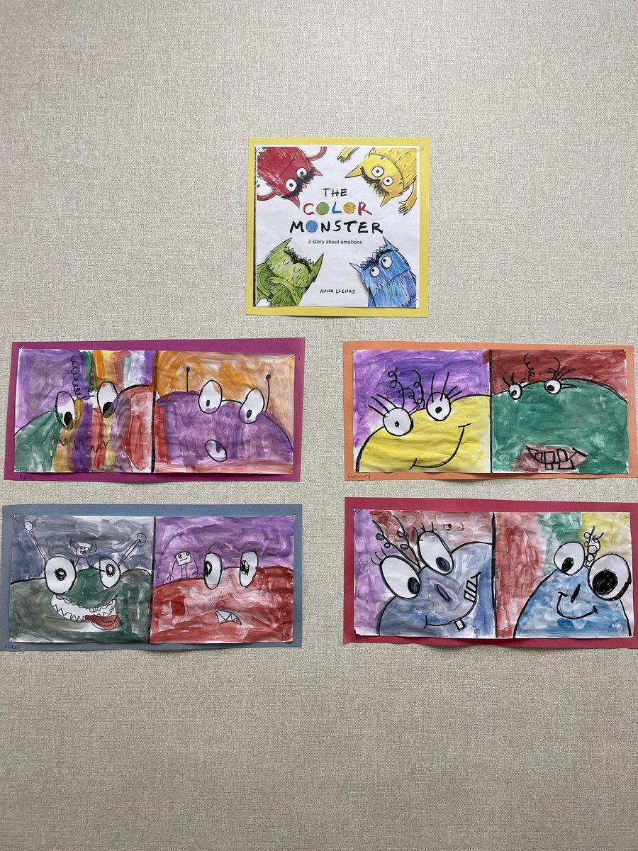 Vanderbrugghen's tweet photo. Colour Monsters! Learning about our emotions and creating art! https://t.co/oHmO5nlrw3