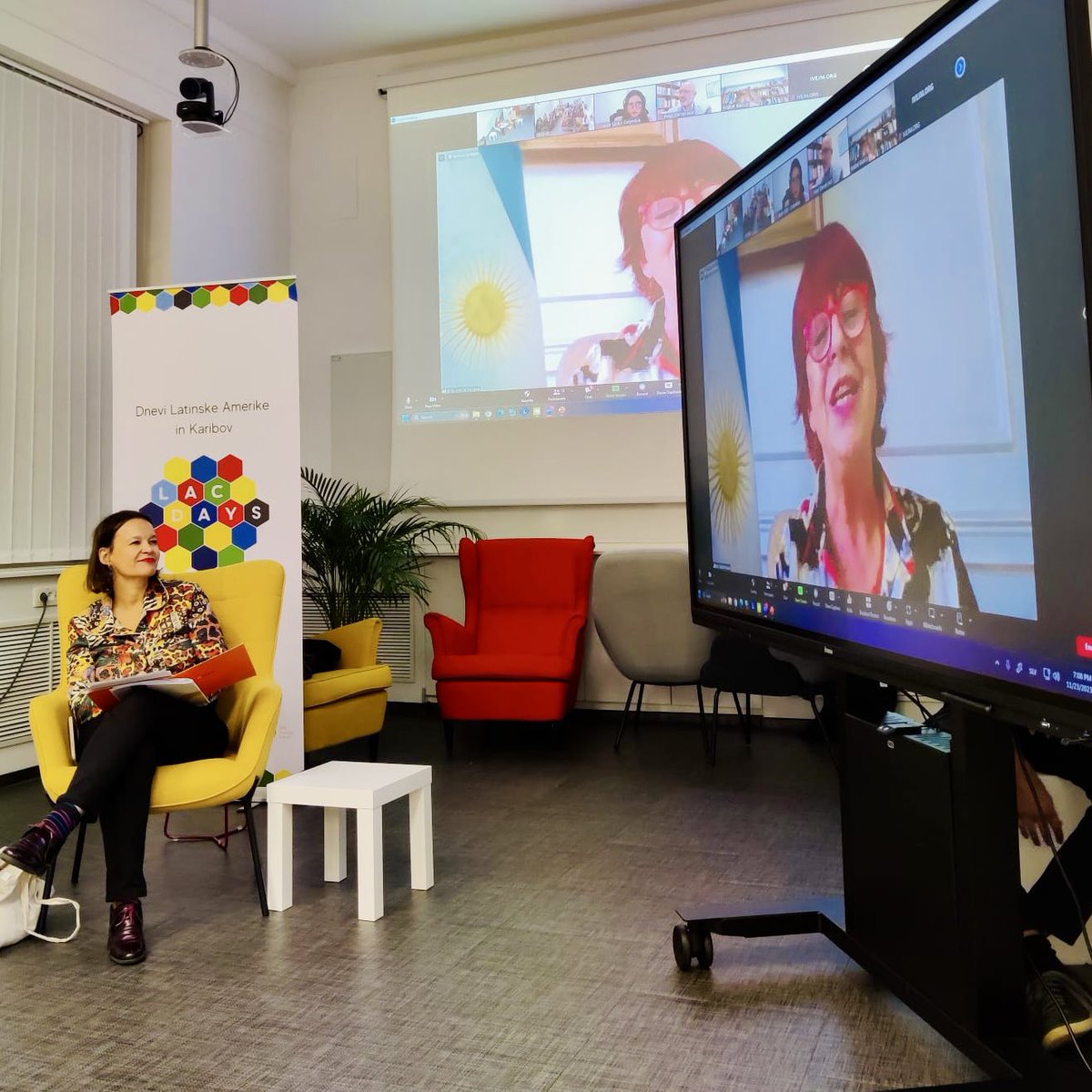 eulacfoundation's tweet photo. #LACDays: the @eulacfoundation’s president, Leire Pajín, joined today the discussion panel on Feminist Foreign Policy. She highlighted the need to develop more spaces to disseminate the gender equality agenda and commented on the work of the Foundation to that end. @MZEZ_RS https://t.co/7Wza8CsSGC