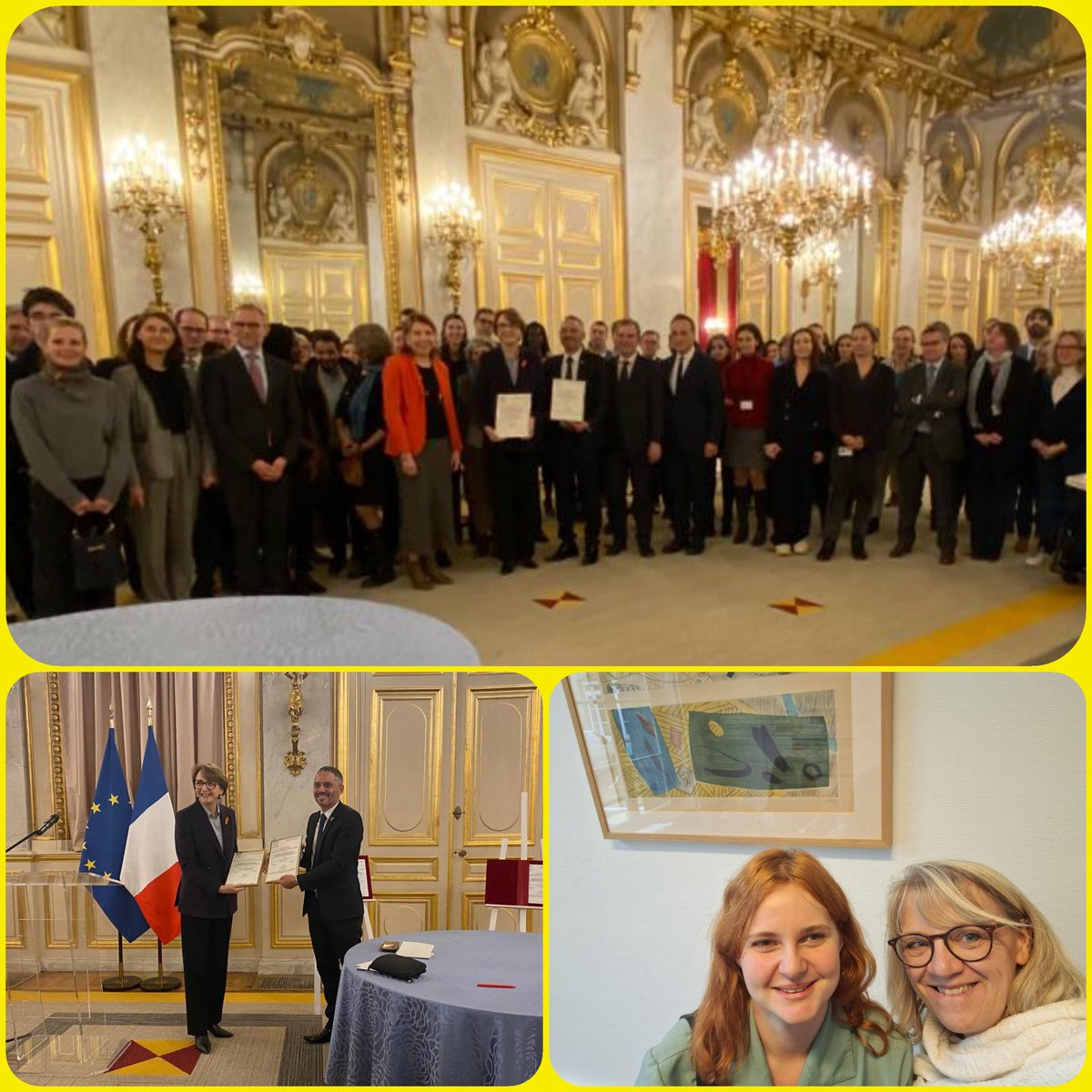 40 stagiaires #Duoday accueillis par @francediplo pour une découverte de nos #métiers et changer les regards sur le #handicap. Très heureuse d'avoir partagé cette journée avec Mathilde. Ensemble, nous avons assisté à la remise des labels @AFNOR #Diversité #Egalité à @amdescotes