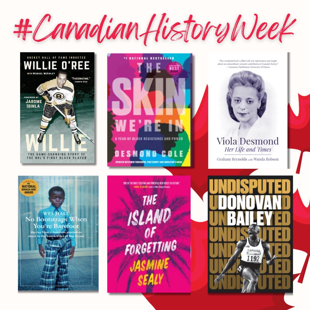 GreyHighlandsPL's tweet photo. November 20-26 is #CanadianHistoryWeek and this year's theme is the History of Black Achievement. Check out some of the titles in our collection that celebrate Black Canadians, their stories, and contributions. Learn more about at: https://t.co/fbfJubdQrA https://t.co/b7KUOgGPub