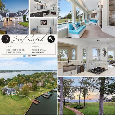 🌟 Looking to enjoy the lake life 💦 relax, or seek some adventure? Look no further, Lake Conroe enjoys fishing, boating &amp; water sports. If you love breathtaking views, 🤩 this beautifully updated lakefront home offers an abundance! 
📍 9505 Escondido Dr. 
     Willis, TX 77318