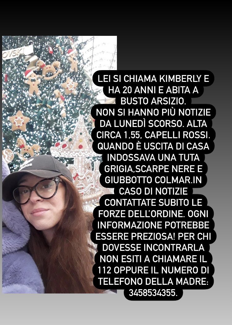 RossanaD70's tweet photo. Fate girare, grazie! #scomparsa # kimberly #kimberlybonvissuto https://t.co/ZYXeBxDbQY