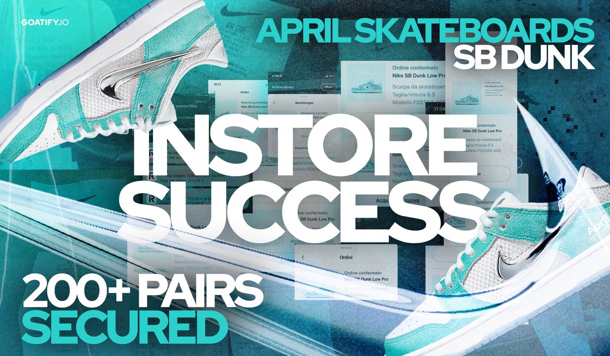 Yesterday's call was absolutely epic! 💯

Thanks to our incredible community, we crushed the competition and secured the biggest share of the stock.

A few members even copped over 30 pairs!
Guess what? They're already shipped!

🚨 join.goatify.io

Goated.