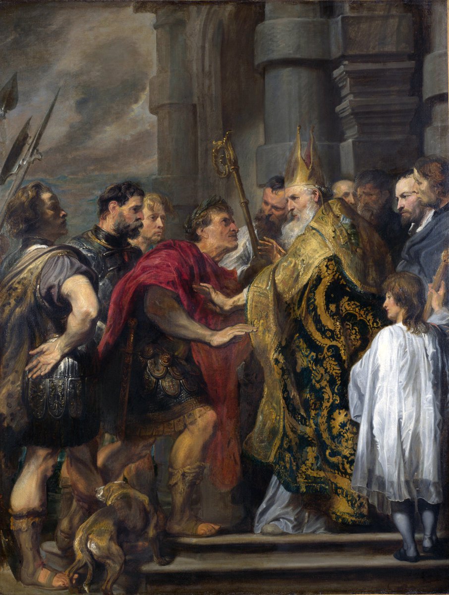 noartect's tweet photo. 🖼️ Emperor Theodosius Forbidden by St Ambrose To Enter Milan Cathedral
🧑‍🎨 Anthony van Dyck
⏳ 1619 - 1620
•
#emperortheodosiusforbidden #anthonyvandyck #baroque #genre #artworks #paintingart #art #artwork #paintings #artist #artgallery #painting #paintingoftheday #noartect https://t.co/lUVNUckqPc