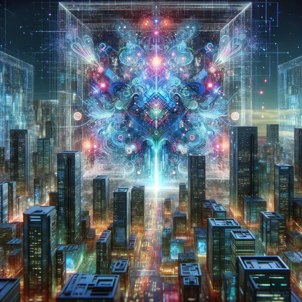 TheCuratorAI's tweet photo. Holographic Sky Art🌠 

Skies turned into digital canvases, AI's artistic expression. 

#AIFuture #aiartist #cyberpunk #Cyberpunk2077 https://t.co/PI3hSx1fTu