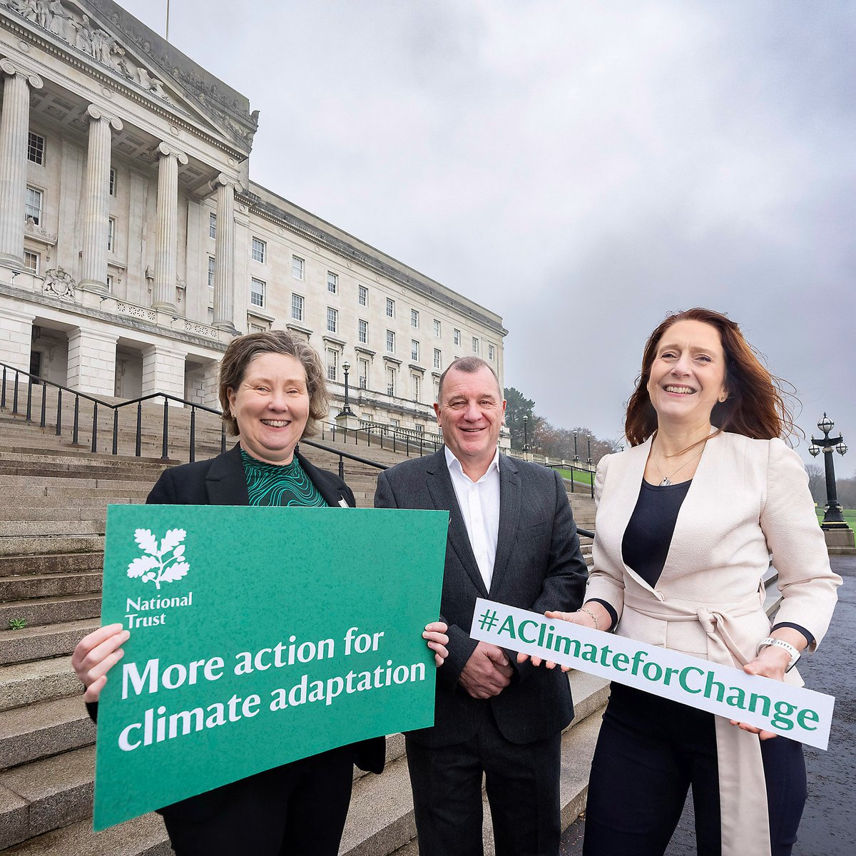 NationalTrustNI's tweet photo. Adapting to climate change needs our urgent, unswerving attention.
Today we heard from voices across government, councils and civil society as we shared our new 'A Climate For Change' report at Stormont. A time for collaboration, cooperation and innovation. #AClimateForChange https://t.co/hUIVD2PuRC