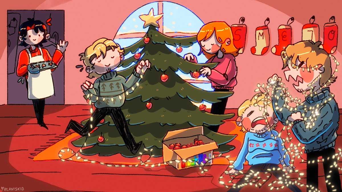 nothing like some serene relaxing festive decorating am i right guys #blockwarsfanart