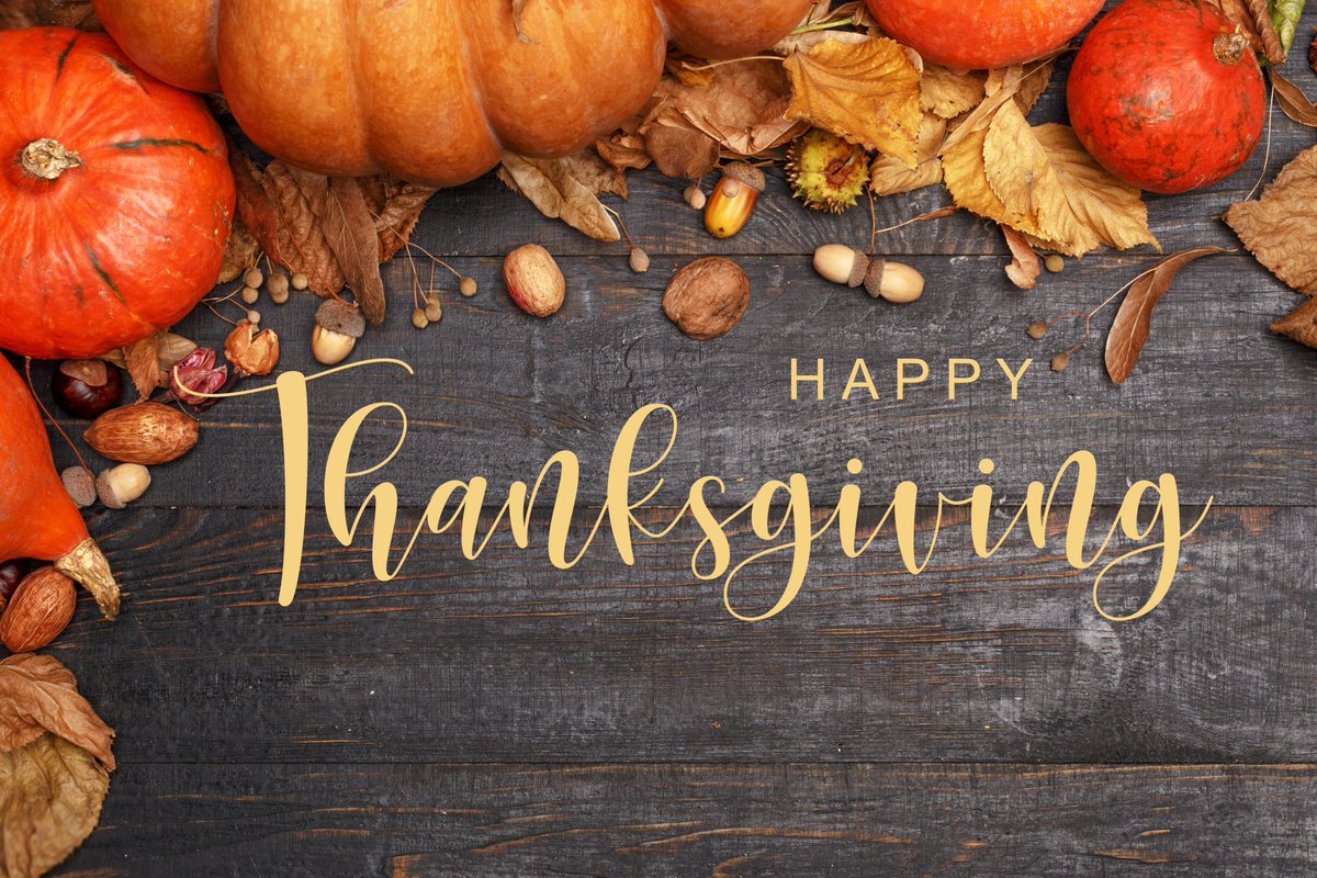 Wishing everyone a happy #Thanksgiving with family and friends. I hope you get some moments of peace and quiet to reflect on everything you have to be grateful for.