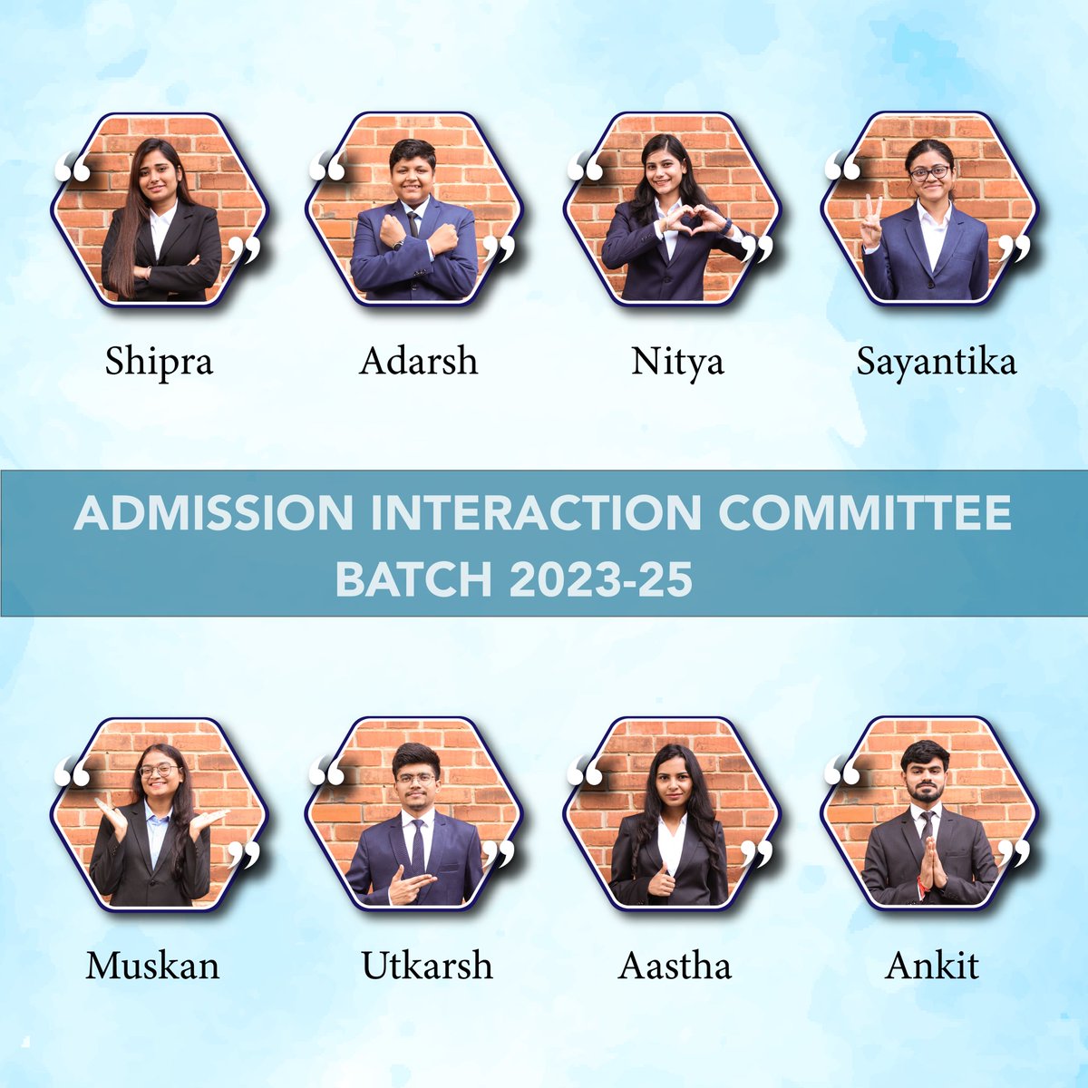 IMT_Nagpur's tweet photo. #Exemplifying the institution's core values, they are the welcoming gateway to the college, tirelessly exploring its remarkable potential. Introducing the #Admissions Interaction #Committee for the class of 2023-2025. #IMTN #TheIMTNExperience #IMT #StudentLifeAtIMTN #PGDM https://t.co/l2ma9SAsf4