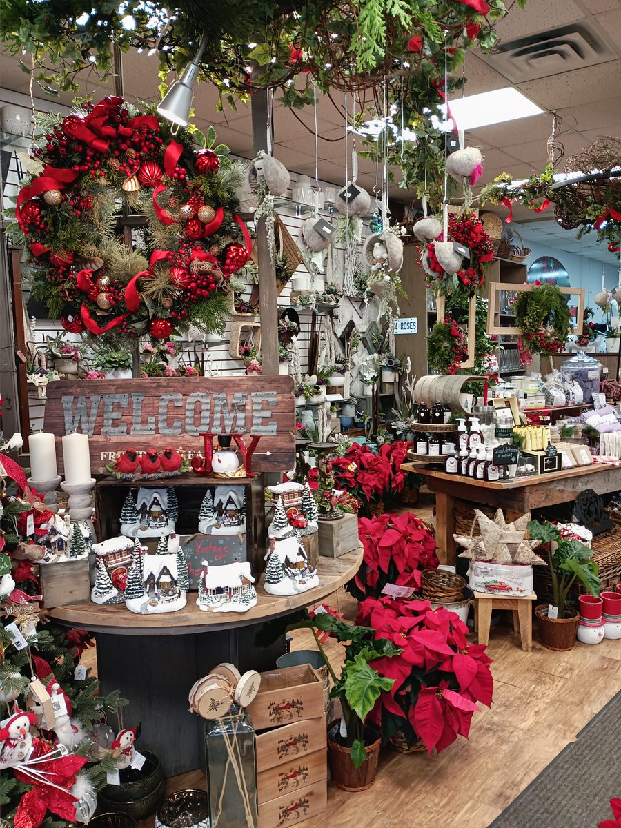 Come visit us for our Christmas Open House today until 5pm! Last day for deals on our Christmas inventory! We have complimentary treats to snack on and sip and are giving away free roses!