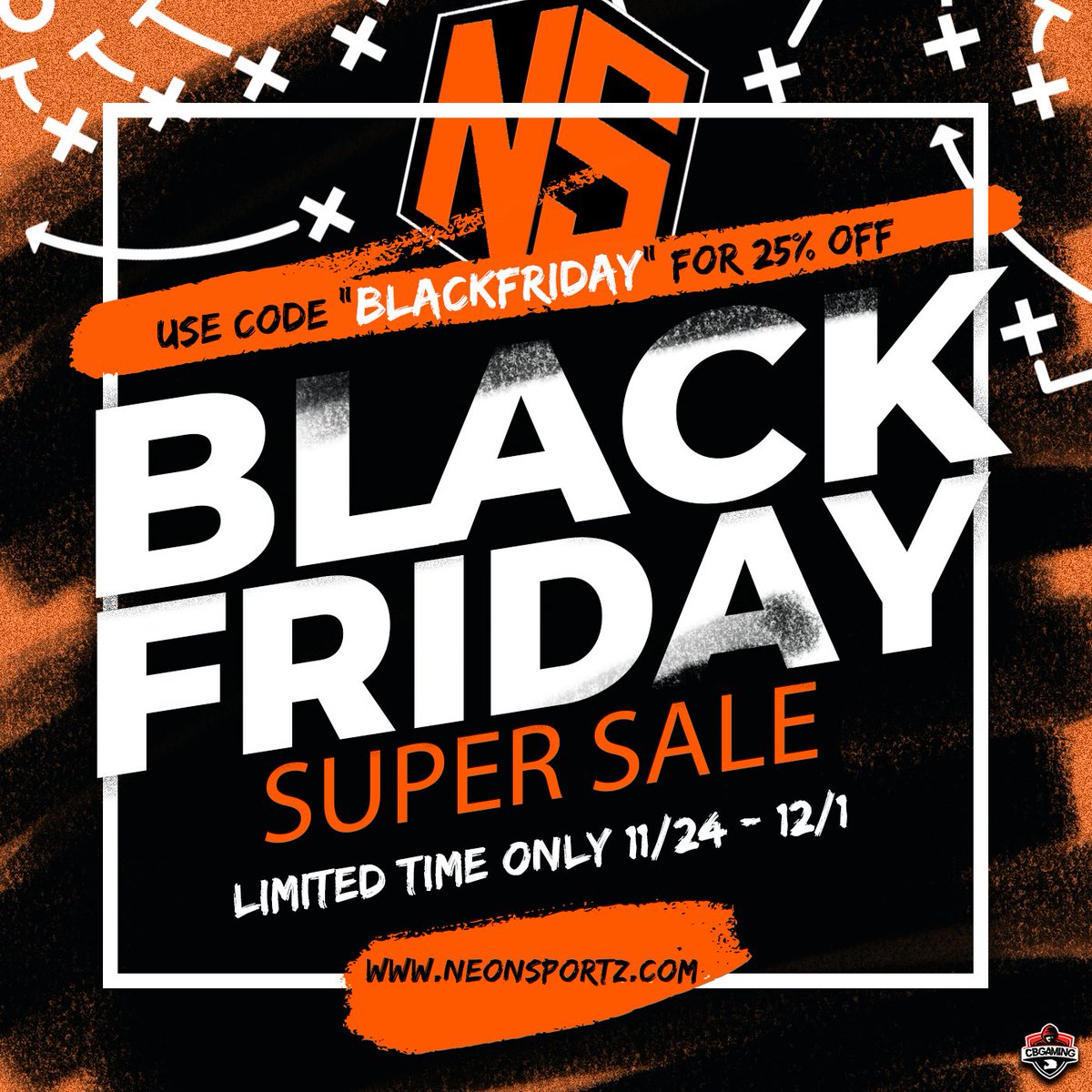 📌EVERYTHING 25% OFF using code “BLACKFRIDAY” starting at Midnight ET tonight!

📌If you already have a league, make sure to stock up on 24 hour recruitment boosts for cheap!!!

shop.neonsportz.com