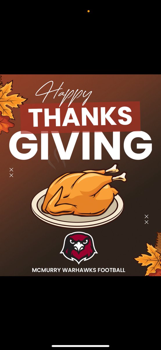 Happy Thanksgiving from the Warhawks!!