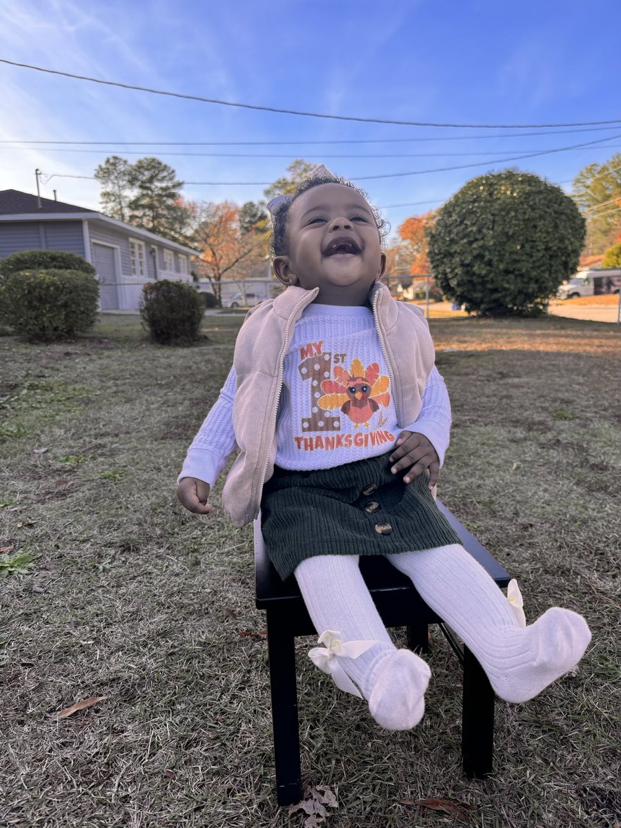 CoachJas321's tweet image. Happy Turkey Day from Mae Mae!! #SHEIN #babymodel